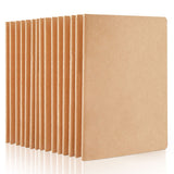 feela 15 Pack Blank Kraft Notebooks, Unlined Sketchbook Note Pad Travel Journal for Drawing Doodling Writing, Journal Bulk For W