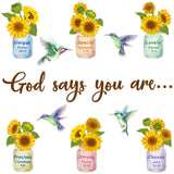 28 Pcs Sunflower Cutouts Spring Bulletin Board Decoration Classroom Wall Decor Spring Wall Art You are My Sunshine Set Bee Party