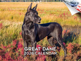 2025 2026 Great Dane Calendar - Dog Breed Monthly Wall Calendar - 12 x 18 Open - Thick No-Bleed Paper - Giftable - Academic Teac