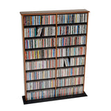 Prepac 2 Column Display Cabinet Media Storage, 38.75 Wide, Cherry
