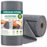 VEEZAAS STORE Microfiber Cleaning Cloth Roll | Reusable & Washable Kitchen Wipes | Ultra Absorbent, LintFree | 4000 Times Washa