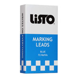Listo 162 Marking Pencils Refill Box of 72 Grease Pencils/China Marking Pencils/Wax Pencils (Blue)