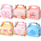 Sinload 24 Pcs Mother's Day Floral Favor Boxes Best Mom Party Favor Gift Boxes Pink Treat Boxes for Mother's Day Birthday Party 