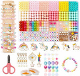 KASHIVAL DIY Unicorn Bracelet Making Kit for Girls, 1000+ Pieces