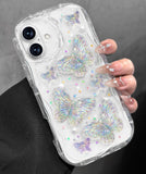Toycamp for iPhone 16 Plus Case Cute - Women Girly Girls Glitter Phone Cover 16Plus Kawaii Sparkle Bling Shine Aesthetic Pretty 