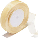 Bsikon 3/4 Inch Sheer Organza Ribbon 50 Yards Creamy White Chiffon Ribbon for Gift Wrapping,Bouquets,Wedding,DIY Craft