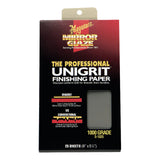 Meguiars Unigrit Finishing Paper 1,000 Grit Pro Wet/Dry Sandpaper, Fast and Even Cutting Action with Smooth Sanding Pattern