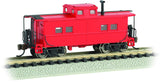 Bachmann Industries Inc. Northeast Steel Caboose Painted, Unlettered N Scale, Caboose Red