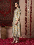 Gosriki Women'S Rayon Blend A-Line Printed Kurta With Pant (Bhaskar Pista-Gs_Xl_Pista_X-Large),Pista,,B0DRNMWMKN