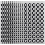 Marspark 12 Sheets 600 Dots 6.0mm 3D Scanning Markers for 3D Scanner Accurate Tracking Dots Reference Point Markers Diffuse Refl