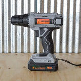 Pro-Series 5 Piece Combo Kit With Light - 3/8 Inch Drill And 1/4 Inch Impact Driver Set With 20V Lithium Ion Rechargeable Batte