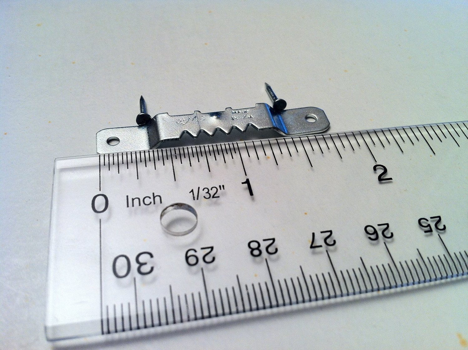 100 Sawtooth Picture Hangers 1 7/8 Inch W/Nails