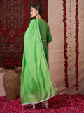 Gosriki Women'S Rayon Viscose Anarkali Embroidered Kurta With Pant & Dupatta (Niket Green-Vks02-Gs_L_Green_Large),Green,,B0DV4FJ349