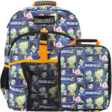 Bioworld Dragon Ball Z Super Saiyan 2-Piece 16 Premium Backpack & Lunch Kit Set