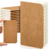 Outus 15 Pcs Mini Pocket Notebook 2.5 x 4 Small Journal Kraft Paper Notepads Bulk Softcover Pocket Notepad Memo Diary Subject No