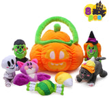 JOYIN Baby's Pumpkin Halloween Playset with 8 Fun Play Pieces, Plush Goodie Bags Stuffers Fillers for Kids, Halloween Party Favo