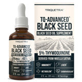 Black Seed Oil with 5% Thymoquinone - 100mg per Serving, 15:1 Concentrate from Nigella Sativa, Vegan, 30 Servings