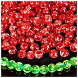 108PCS Glow in The Dark Beads 8mm Luminous Glass Beads, Crystal Round Glow Firefly Glass Loose Spacer Ball for Jewelry Making DI
