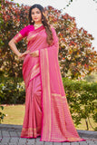 Glory Sarees Womens Banarasi Silk Saree With Blouse Piece (Banarasi_Saree134_Rani)