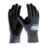 3 Pairs Maxicut Ultra 44-3745/M Seamless Knit Engineered Yarn Work Glove with Premium Nitrile Coated MicroFoam Grip on Palm & Fi