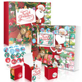 DIY Christmas Advent Calendar to Fill Empty Gift Box Set 2025-24 Days of Surprise Boxes for Kids, Family & Friends - Red