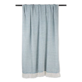 Storm Blue Woven Throw