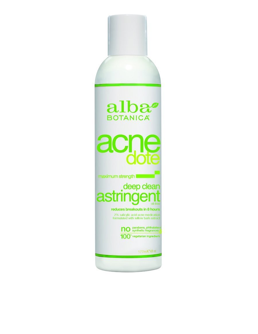 Alba Botanica Acnedote Maximum Strength Deep Clean Astringent, 6 Oz,Toners & Astringents