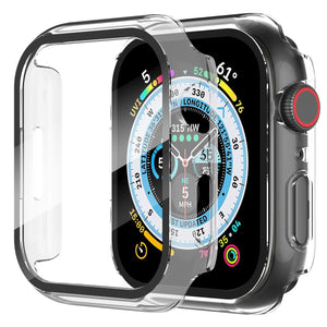Suoman 2-Pack for Apple Watch 44mm Screen Protector Case,for iWatch Series 8/7/6/5/4/Series SE/SE 2 44mm Protection Cover All-Ar