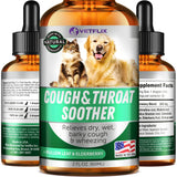Kennel Cough Treatment for Dogs & Cats - Made in USA - Dog Allergy & Cat Asthma Relief - Mullen Leaf & Elderberry Blend - Dry, W