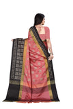 Dhruvi Trendz Women Cotton Silk Saree(Dt-S175_Pich-Black_Free Size)
