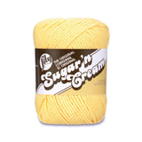 Lily Sugar N Cream The Original Solid Yarn, 2.5oz, Medium 4 Gauge, 100% Cotton - Yellow - Machine Wash & Dry