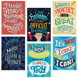Creative Teaching Press CTP Positive Mindset Poster Pack, Classroom Decorations, Six Pieces 5692CK