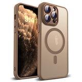 YEMORAN Compatible with iPhone 11 Pro Case with Built-in Camera Lens Protector Translucent Magnetic 11 Pro Phone Case 5.8 [Compa
