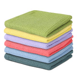 Vintage Vista 100% Cotton Waffle Dish Cloths (Pack of 6) Dish Rags for Washing Dishes Reusable & Highly Absorbent Kitchen To