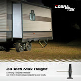 Cobra-Tek Universal RV Camper Travel Trailer Stabilizer Leveling Scissor Jack, Bolt-on or Weld-on, 2500 lbs Load Capacity, 24
