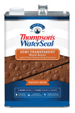 Thompsons WaterSeal SemiTransparent Waterproofing Wood Stain and Sealer, Chestnut Brown, 1 Gallon