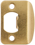 Kwikset Corporation Kwikset Full Lip 1/4 Round Corner Strike in Polished Brass
