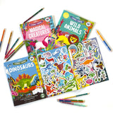 eeBoo: Learn to Draw - Dinosaurs - Drawing Guidebook, 50+ Stickers, Themed Step-by-Step Lessons, Simple Forms in Simple Steps, K