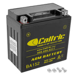 Caltric Agm Battery Compatible with Honda Trx350Te Trx-350Te Trx350Tm Rancher 350 2X4 Es S 2000 2001 2004-2006