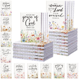 Kinlop 50 Pcs Christian Gifts for Women Small Prayer Journals, Wildflowers