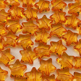50pcs Acrylic Crystal Star Beads 20mm Star Shape Faceted Beads for Jewelry Making Bracelet Necklace Key Chains DIY Crafts(Orange