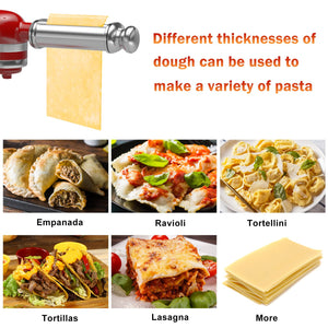 Pasta Roller Attachment for All KitchenAid Stand Mixer, Pasta Maker for Kitchen Aid Accessories and Attachments, Noodle Dough Ro