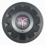 Wheel Decals for Tesla, Uberturbine/Arachnid/Cyberstream, 5-pc Set (Satin Pink)