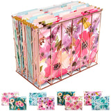 Global Printed Products Deluxe Designer Hanging File Folder Kit, Includes Metal Hanging Basket, 12 Hanging Folders, 24 File Fold