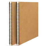 Accuprints A5 Pack Of 2 Craft Notebook, 50 Leaf 100 Pages,Blank Or Unruled | Travel Writing Notebook,Journal,Notepad,Sketchbook|