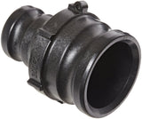 Banjo 300F200F Polypropylene Cam & Groove Fitting, 3 x 2 Male Adapter x Male Adapter