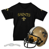 Franklin Sports NFL New Orleans Saints Kids Football Helmet and Jersey Set - Youth Football Uniform Costume - Helmet, Jersey, Ch