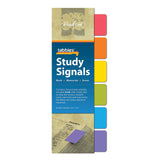 tabbies Study Signals, Writable, Reusable Bold Asst. Colors, Mark Your Place & Flag Important Information, Transparent Adhesive,