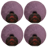 JubileeYarn Mohair Elixir Yarn - 50g/Skein Baby Wool Blend - Midnight Sangria - 4 Balls