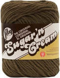 Lily Sugar N Cream The Original Solid Yarn, 2.5oz, Medium 4 Gauge, 100% Cotton Warm Brown Machine Wash & Dry
